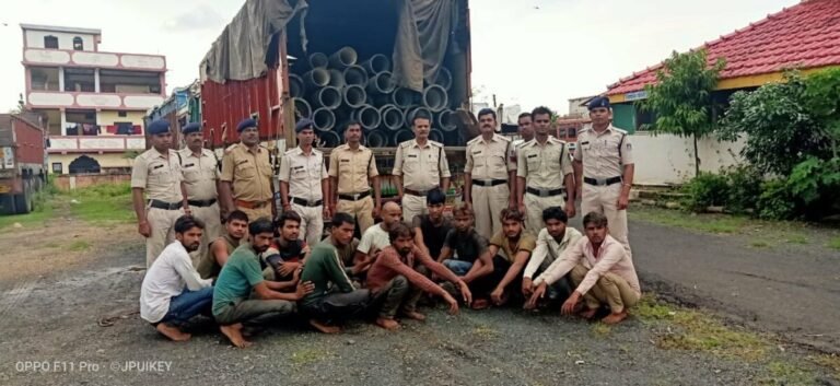 4 लाख 70 हज़ार ₹ के लोहे के पाइप और 13 आरोपी सहित अन्तर्राजीय चोर गिरोह लखनादौन पुलिस की गिरफ्त में