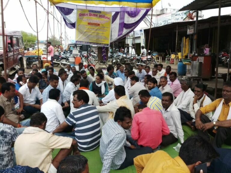 केवलारी मुख्यालय में आरंभ हुआ किसानों का आंदोलन