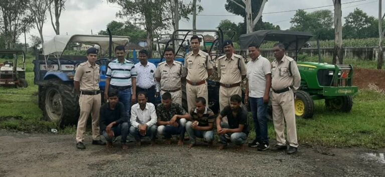 सिवनी पुलिस ने पकड़ा चोर गिरोह : 18 लाख 30 हजार का मशरुका बरामद