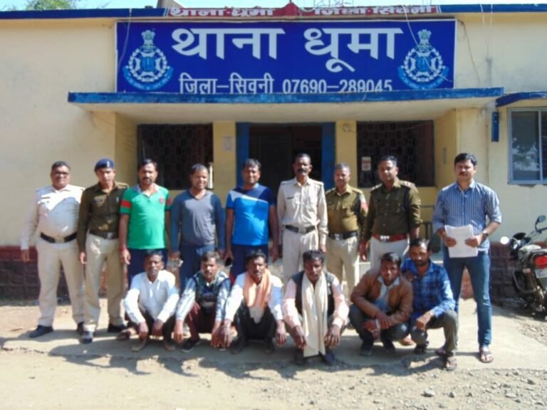सिवनी पुलिस का " वारंट " अभियान : 09 वारन्टी गिरफ्तार