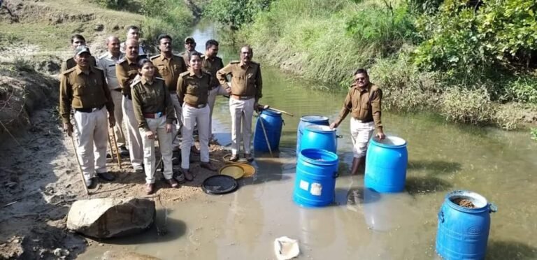 सिवनी : 1020 लीटर महुआ लाहन जप्त , प्रतिबंधात्मक कार्यवाही सतत जारी