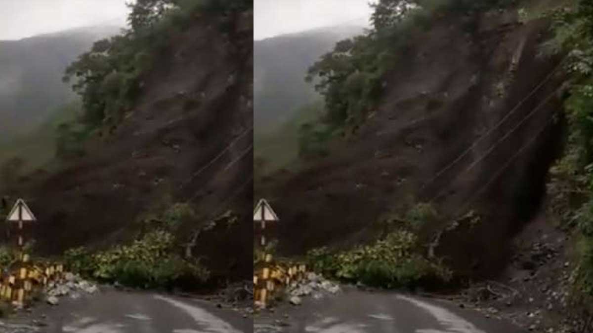 Nainital landslide video