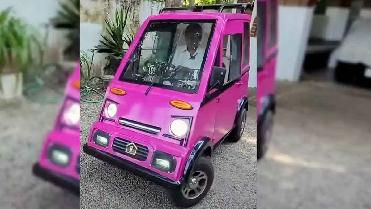 Kerla Man Making Electric Vehicle