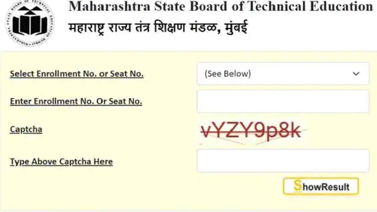 MSBTE Diploma Summer Result 2022