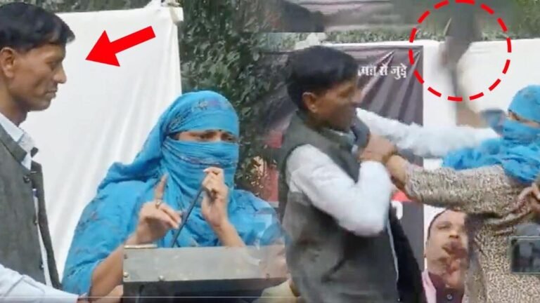 श्रद्धा हत्याकांड : ‘हिंदू एकता मंच’ के कार्यक्रम में महिला ने शख्स को जूते से पीटा; जाने आखिर क्या है मामला? VIDEO