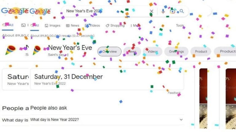 New Year’s Eve 2022: न्यू ईयर की पूर्व संध्या पर Google का खास Doodle, मोबाइल और कंप्यूटर पर होगी आतिशबाजी