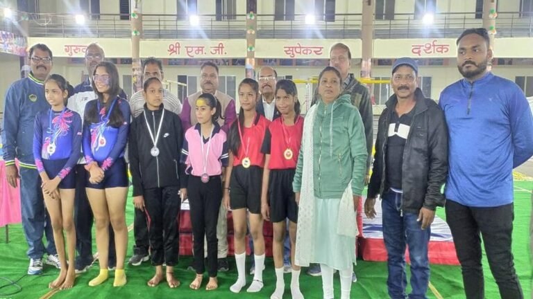 सिवनी की जिम्नास्टिक टीम ने 7 स्वर्ण और 2 काँस्य पदक हासिल कर जिताया जबलपुर संभाग को