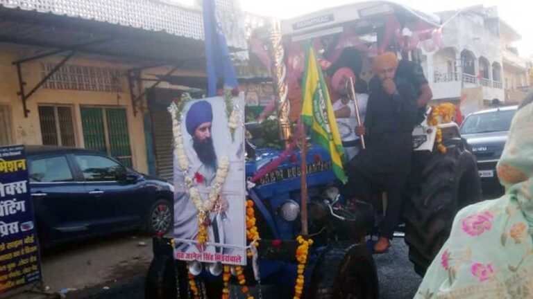 जबलपुर में एक खालिस्तानी समर्थक गिरफ्तार: ट्रैक्टर में भिंडरावाले की फोटो लगाकर, नगर कीर्तन में हुआ था शामिल