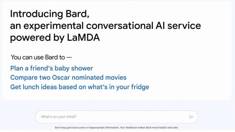 Google को बड़ा झटका; New AI ‘BARD’ की ‘इस’ गलती से Google को हुआ 100 अरब डॉलर का घाटा
