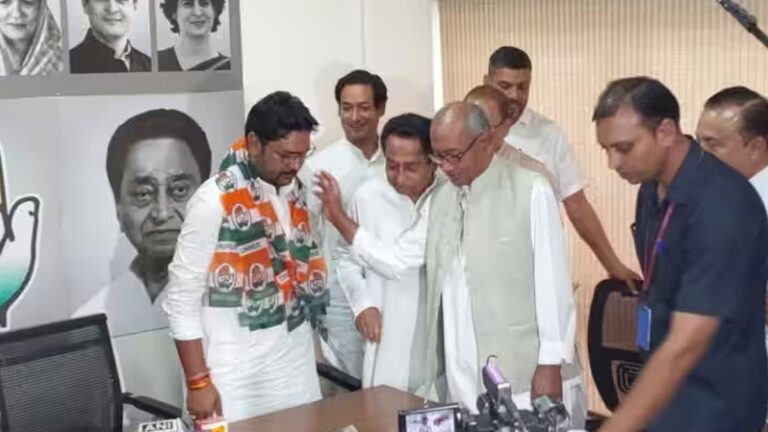MP विधानसभा चुनाव से पहले सिंधिया के गढ़ से भाजपा को झटका, पूर्व भाजपा विधायक देशराजसिंह के बेटे ने थामा कांग्रेस का दामन