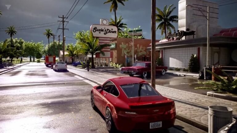 Grand Theft Auto 6 : ग्रैंड थेफ्ट ऑटो 6 फैन फुटेज अवास्तविक इंजन 5 संचालित वाइस सिटी स्प्लेंडर दिखाता है