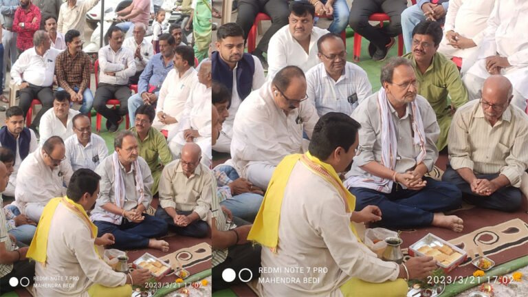 सिवनी: शीतल पेयजल प्याऊ निर्माण हेतु नेहरू रोड में हुआ भूमिपूजन