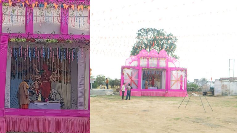 सिवनी: राधे कृष्ण मंदिर चौक में विराजी मां जगत जननी, नौ दिन रहेगी रामलीला की झांकी