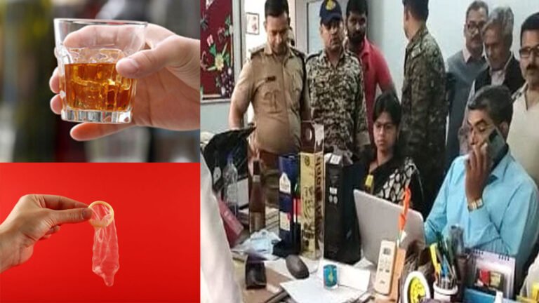 MP के मुरैना में स्कूल में निरीक्षण के दौरान प्रिंसिपल रूम में कंडोम और शराब की बोतलें मिलीं