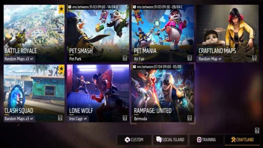 Free Fire MAX Play Rampage United Event