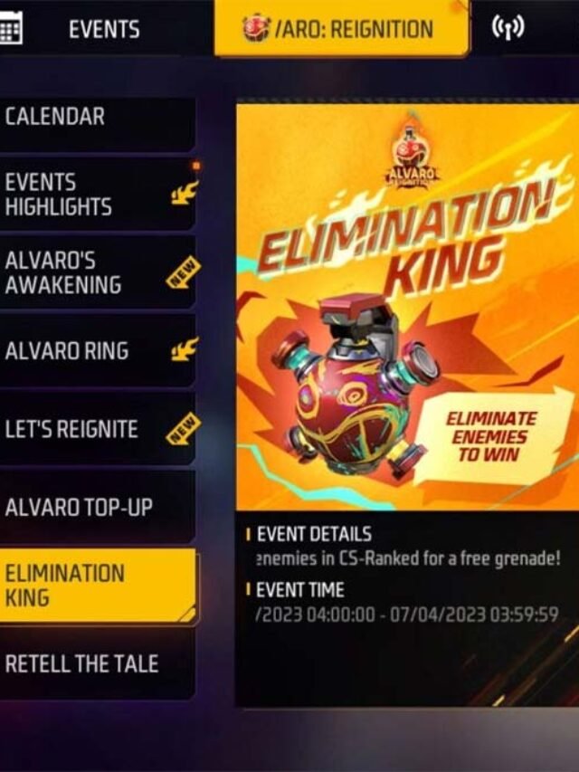 Free Fire MAX Elimination King Event