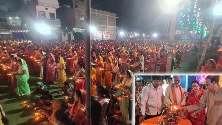 सिवनी: महाआरती में उमड़ा जनसैलाब, मंगलसूत्र और सैकड़ों चांदी के सिक्के प्रसादी मे वितरण