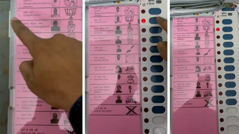 MP में मतदाताओं ने बनाया वोट देते समय EVM का वीडियो, बटन दबाते हुए तस्वीरें खींचीं; मामला दर्ज