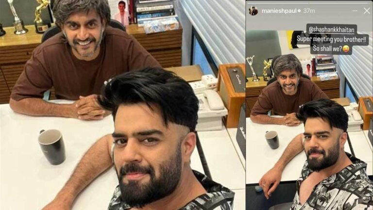 मनीष पॉल ने निर्देशक शशांक खेतान के साथ सेल्फी पोस्ट कर अपने अपकमिंग नए प्रोजेक्ट पे हिंट दी