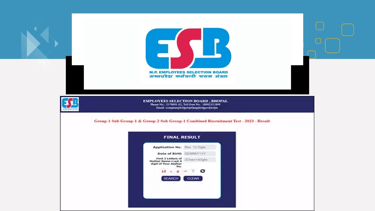 MPESB Group-1 Group-2 Sub Group-1 Results