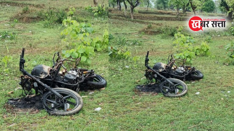 सिवनी: जलाई गई पल्सर टू व्हीलर का मालिक अब तक नही आया सामने