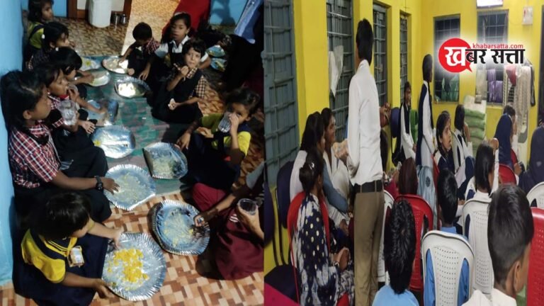 सिवनी: बारिश में फंसे मासूम स्कूल बच्चों को पहुंचाया सुरक्षित स्थान पर, भोजन उपरान्त सकुशल पहुंचाया घर