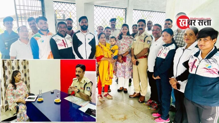 सिवनी: पुलिस अधीक्षक ने खेल और युवा कल्याण विभाग का किया गया निरीक्षण