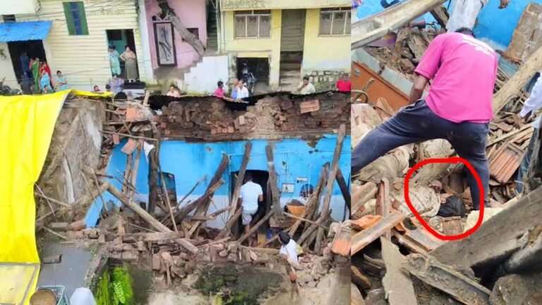 सिवनी: सुभाष पुतला के पास घर की छत गिरी, मदद की आवश्यकता