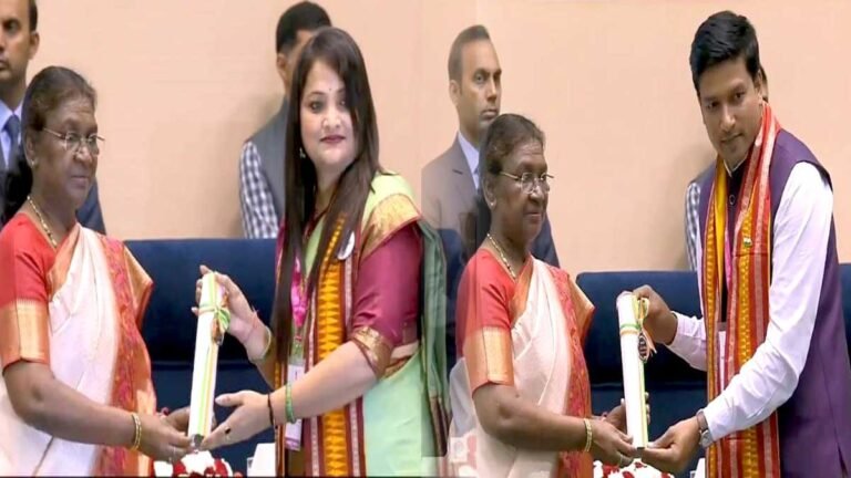 राष्ट्रपति मुर्मु ने MP के 7 शिक्षकों को राष्ट्रीय शिक्षक पुरस्कार से किया सम्मानित