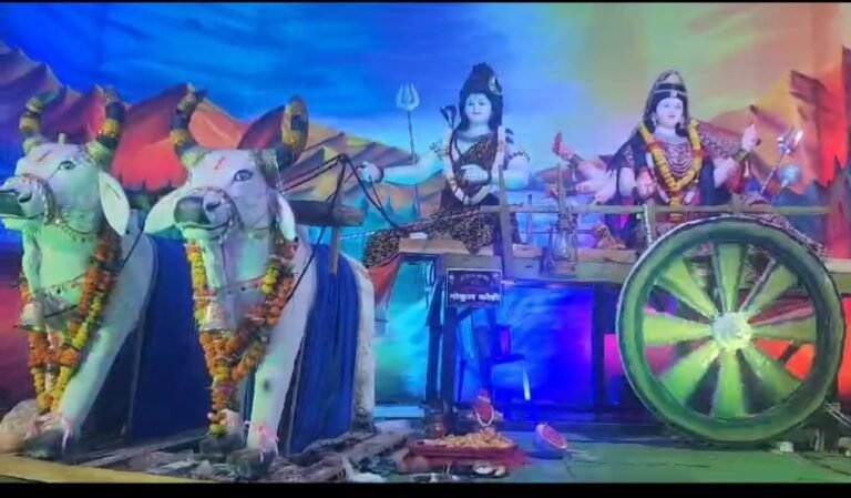 सिवनी: नागेश्वर दुर्गा उत्सव समिति को मिला प्रथम पुरस्कार, कालका मठ ने किया शील्ड से सम्मानित