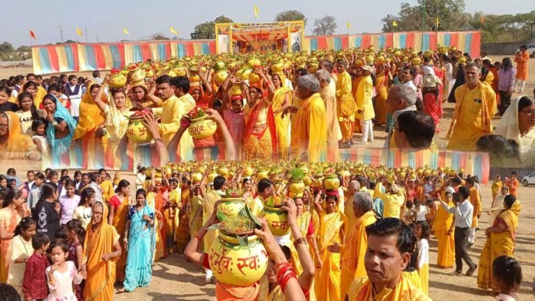 सिवनी: धर्म की नगरी धारनाकला में 24 कुंडीय गायत्री महायज्ञ का शुभारंभ