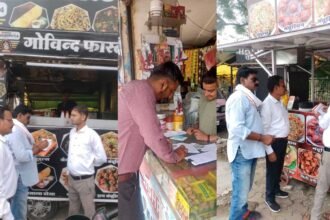 सिवनी नगर पालिका द्वारा दुकानों के सामने गंदगी फैलाने पर दुकान संचालकों पर की गई चालानी कार्यवाही