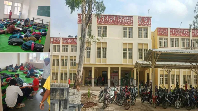 ध्यान दीजिए सीएम साहब: सिवनी में 38 करोड़ की लागत के सांदीपनि विद्यालय में सैकड़ों विद्यार्थी टाट-पट्टी पर बैठने को मजबूर