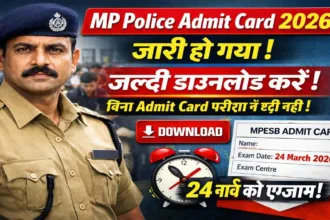 MP Police ASI & Head Constable Admit Card 2026